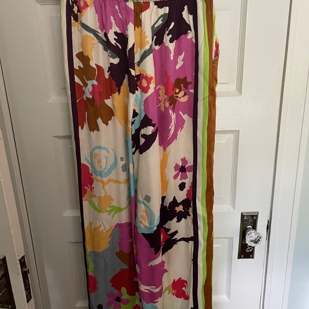 Conditions Apply Imara Satin Wide-Leg Pants